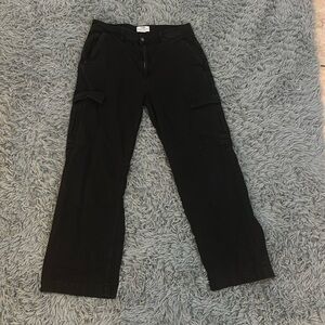 Black Cargo Pants, Cotton On, Size 8